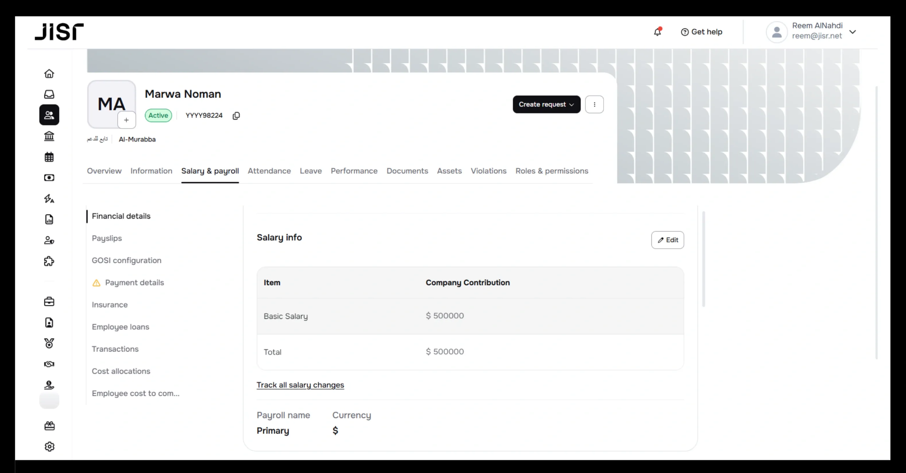 Multiple currencies support in payroll