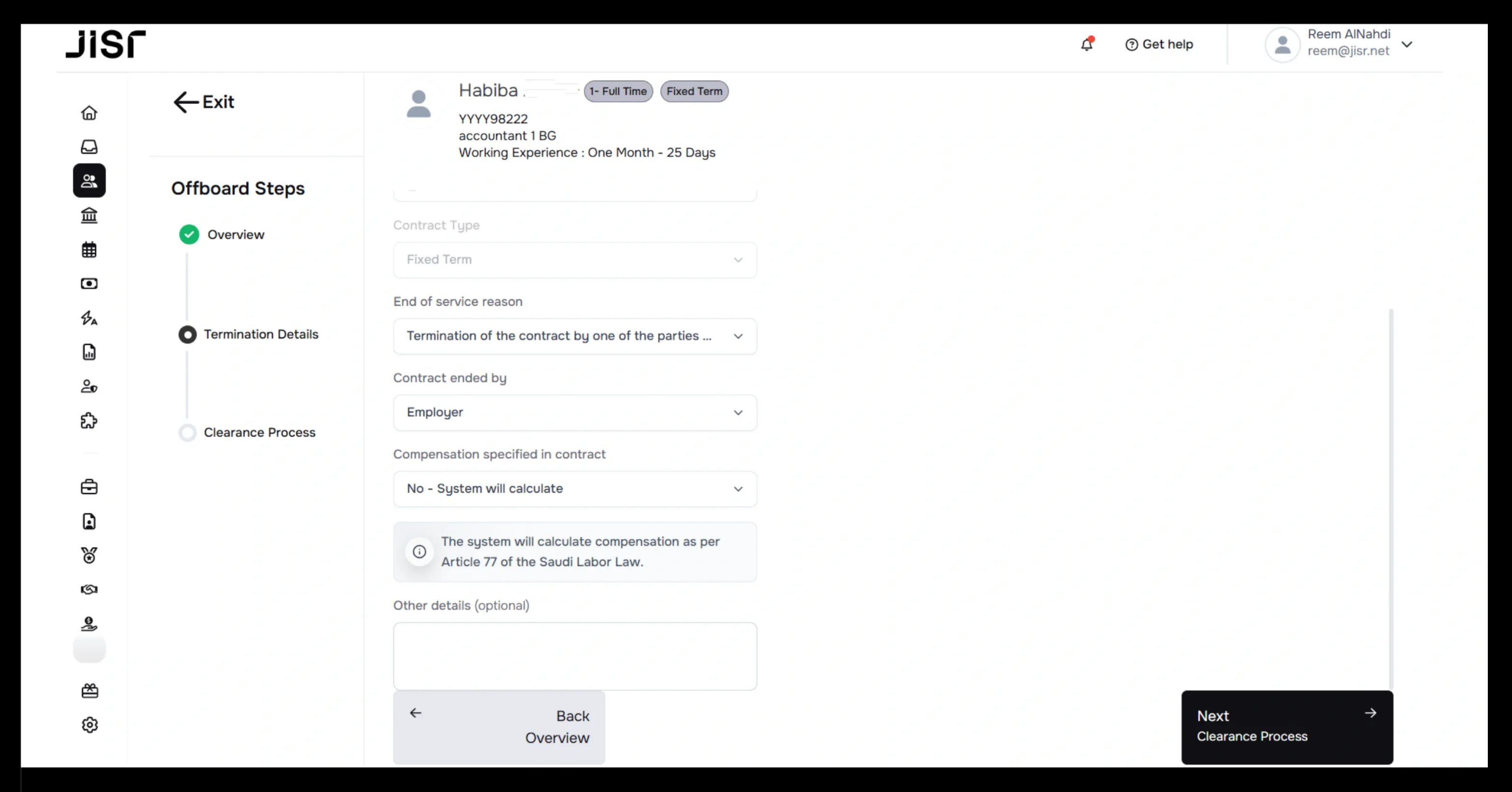 Article 77 final settlement automation