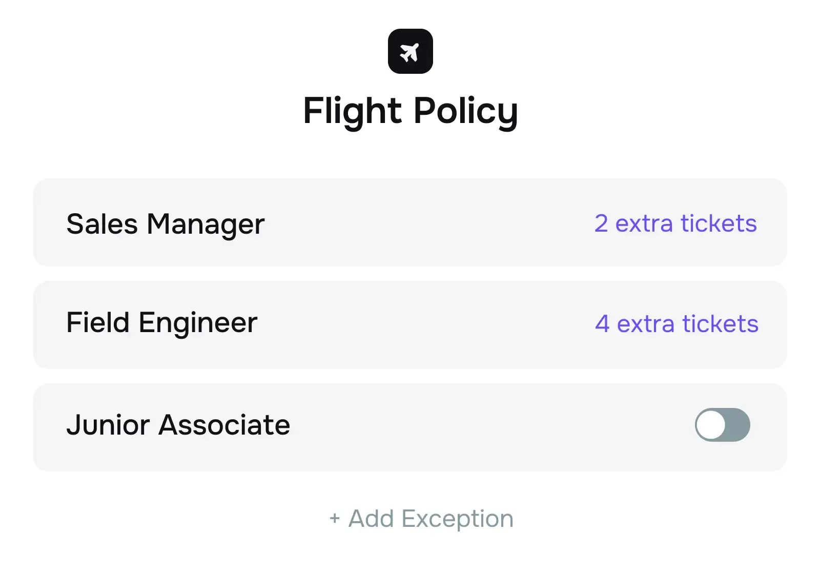 Allow smart exceptions to your expense policy