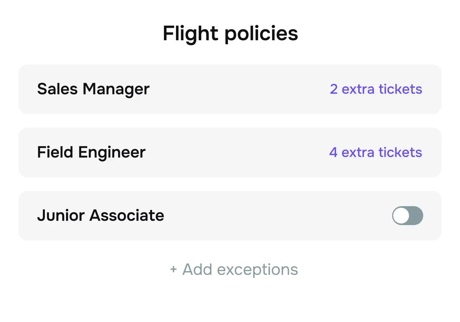 Allow smart exceptions