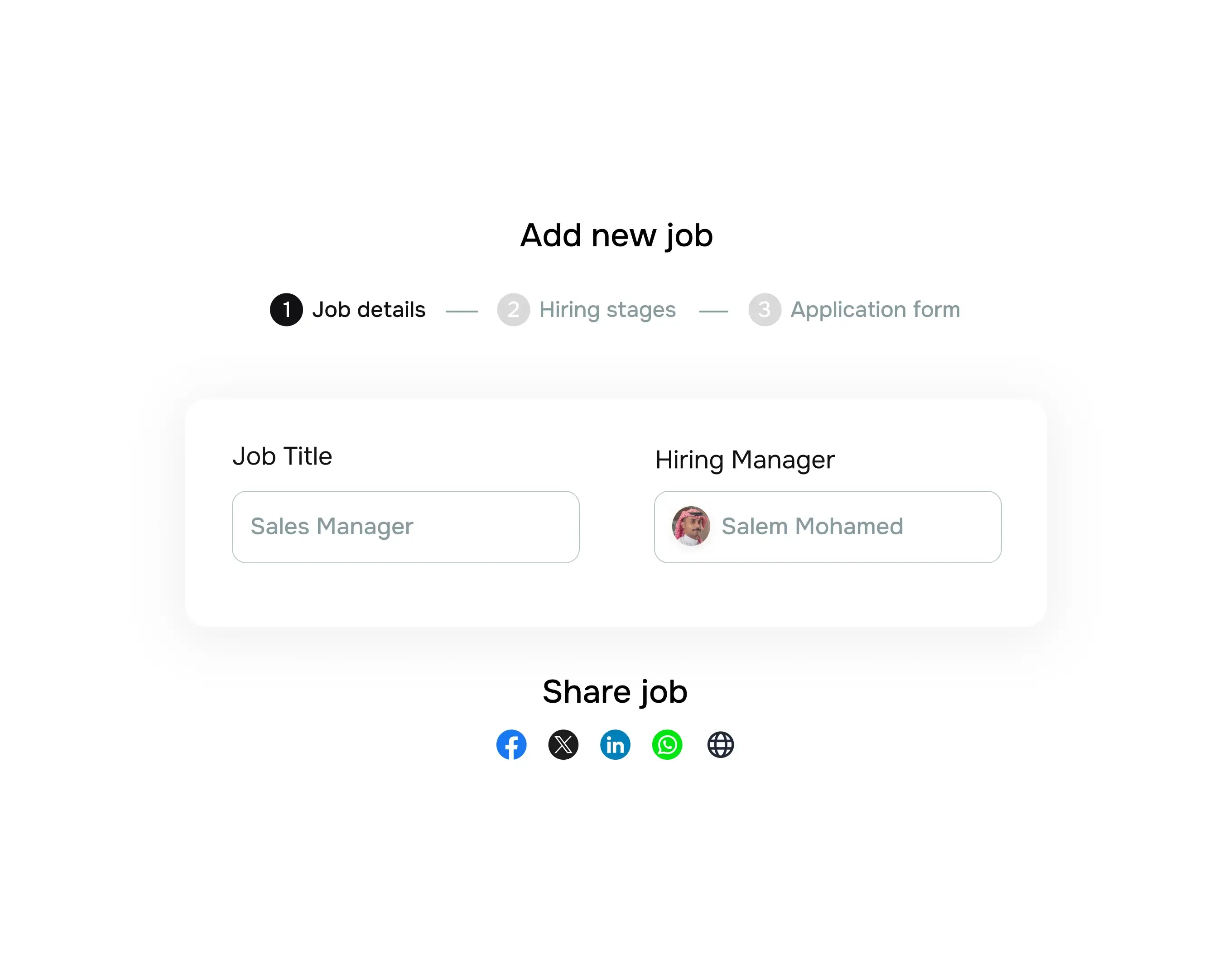 Create job listings