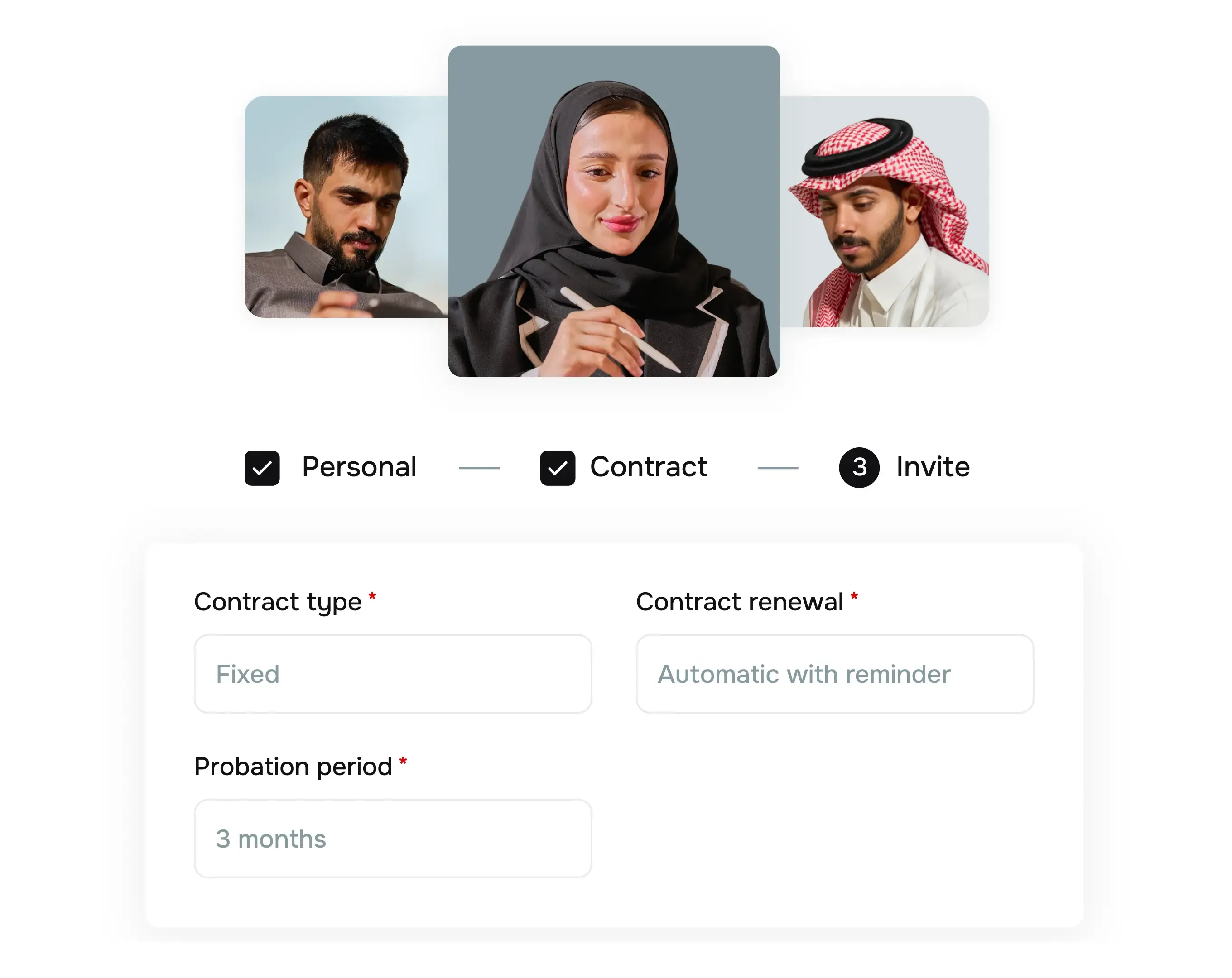 Invite new hires to pre-onboard