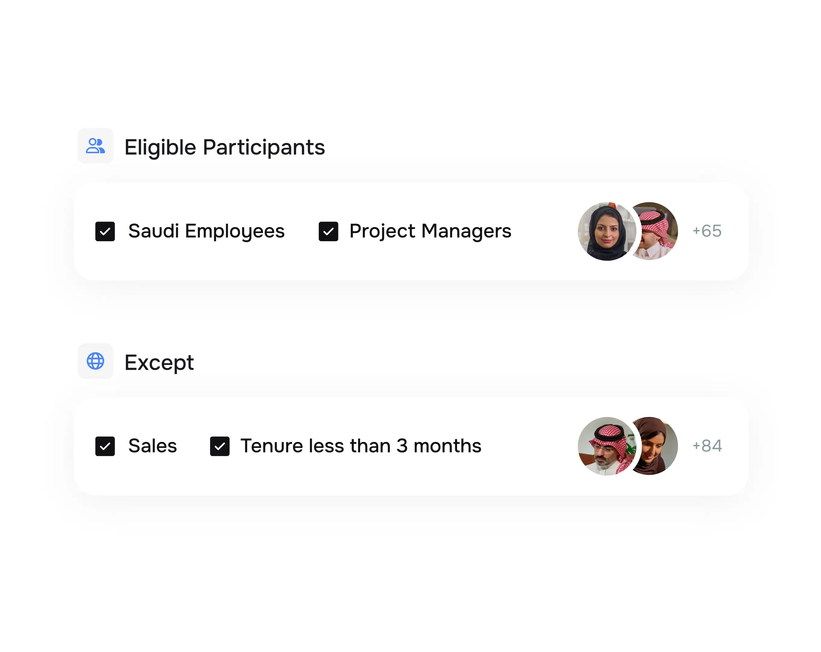 Customize for department, title or more