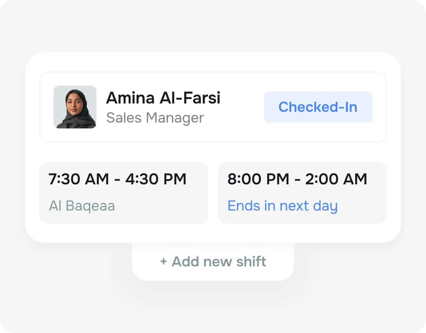 Shift scheduling