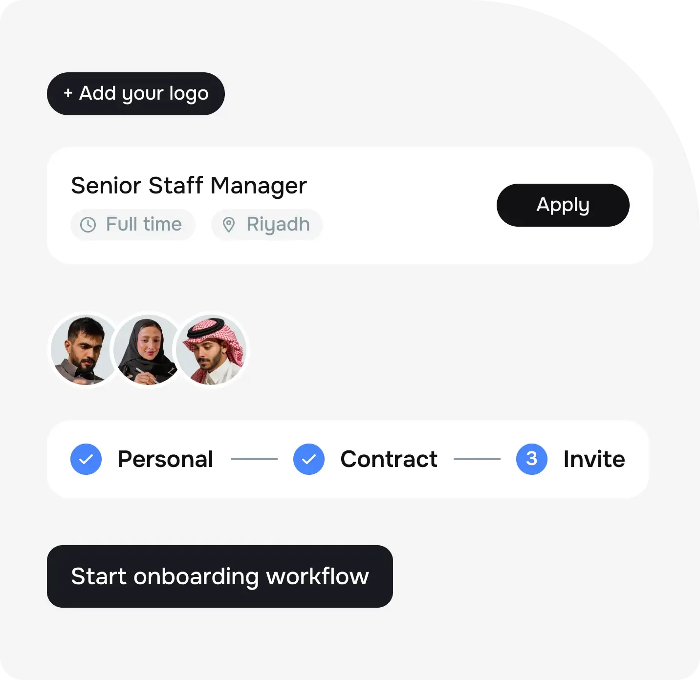 Hire and onboard new staff quickly